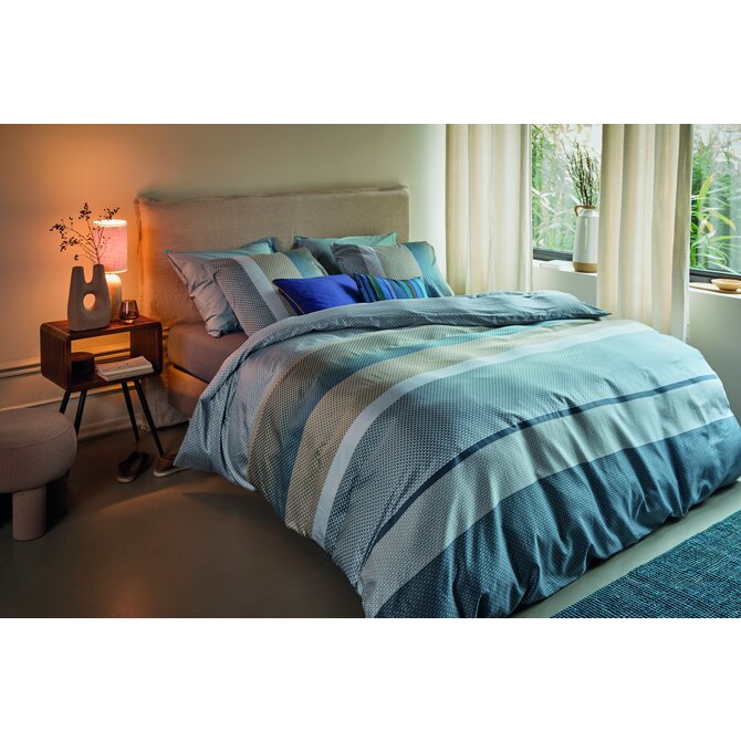 Beddinghouse Dekbedovertrek Marthe Blauw 200x200/220 cm