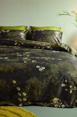 Beddinghouse Dekbedovertrek Darcy Olive Green 200x200/220 cm