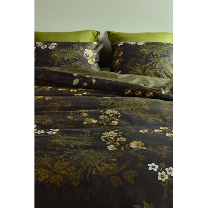 Beddinghouse Dekbedovertrek Darcy Olive Green 200x200/220 cm