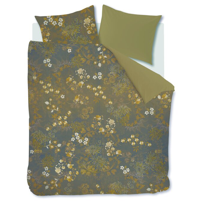 Beddinghouse Dekbedovertrek Darcy Olive Green 200x200/220 cm