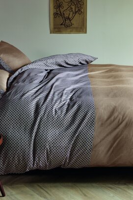 Beddinghouse Dekbedovertrek Anani Taupe 240x200/220 cm