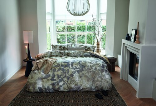 Beddinghouse Beddinghouse Dekbedovertrek Hiroki Naturel 200x200/220 cm afbeelding