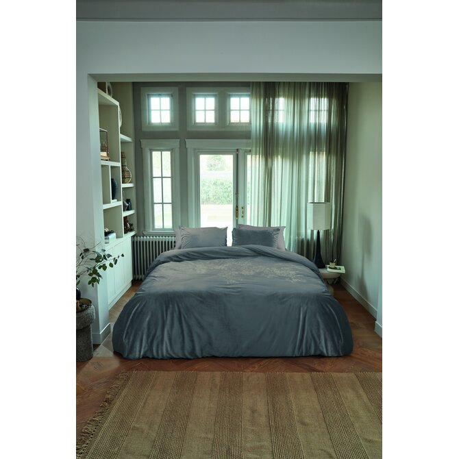 Beddinghouse Dekbedovertrek Arya Grijs 200x200/220 cm