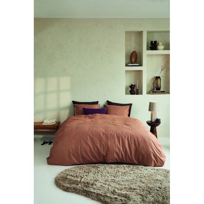 Beddinghouse Dekbedovertrek Monsoon Licht terra 200x200/220 cm Beddinghouse Dekbedovertrek Monsoon Licht terra 200x200/220 cm