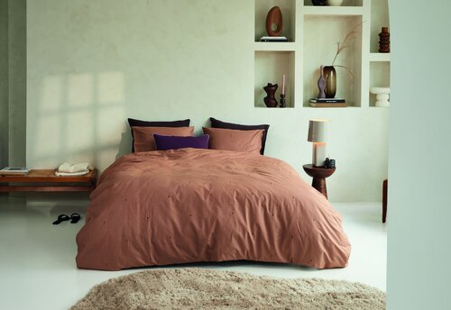 Beddinghouse Beddinghouse Dekbedovertrek Monsoon Licht terra 140x200/220 cm afbeelding