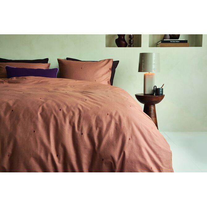 Beddinghouse Dekbedovertrek Monsoon Licht terra 140x200/220 cm Beddinghouse Dekbedovertrek Monsoon Licht terra 140x200/220 cm