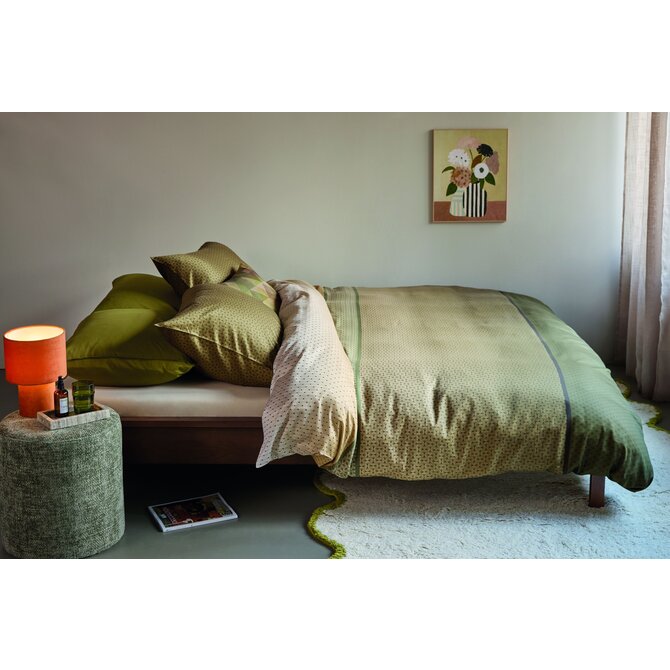Beddinghouse Dekbedovertrek Carter Groen 140x200/220 cm