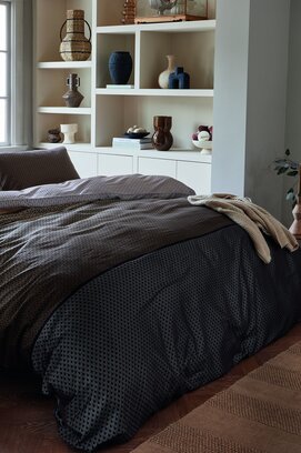 Beddinghouse Dekbedovertrek Carter Bruin 140x200/220 cm