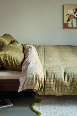 Beddinghouse Dekbedovertrek Carter Groen 240x200/220 cm
