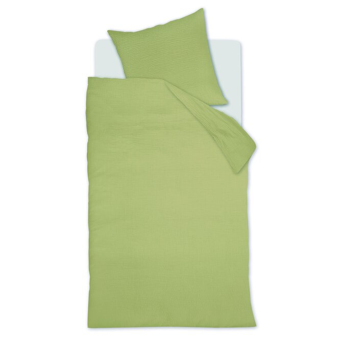 Beddinghouse Dekbedovertrek Mist Groen 140x200/220 cm