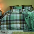 Beddinghouse Beddinghouse Dekbedovertrek Vernon Groen 240x200/220 cm