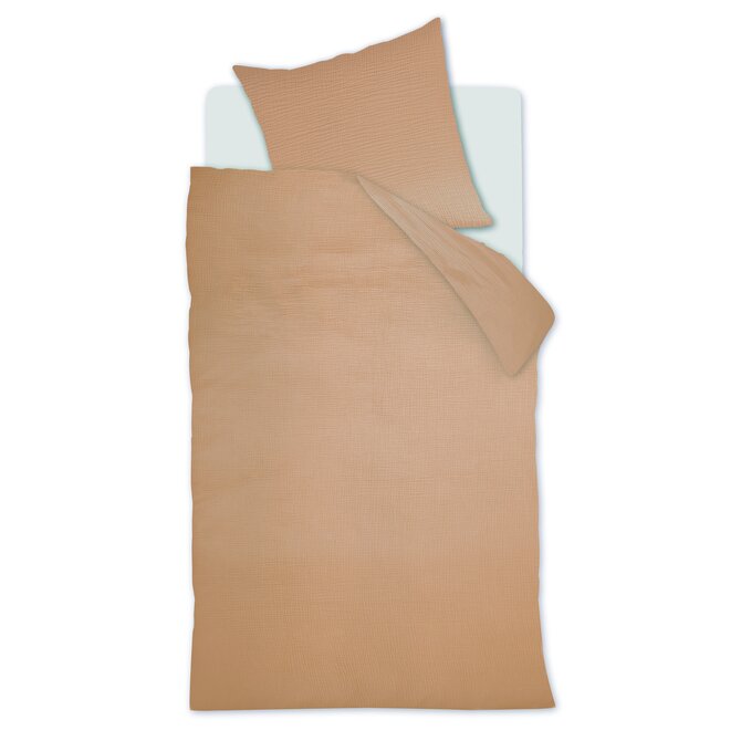 Beddinghouse Dekbedovertrek Mist Licht bruin 200x200/220 cm
