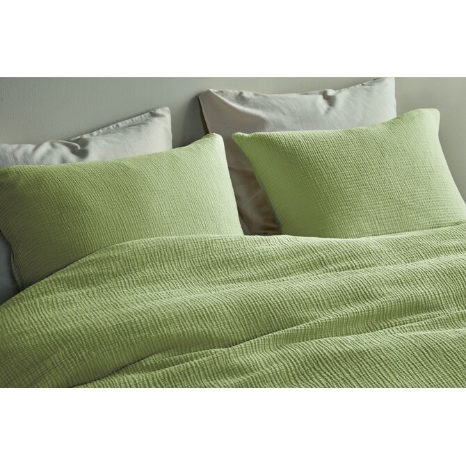 Beddinghouse Dekbedovertrek Mist Groen 200x200/220 cm