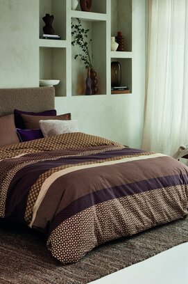 Beddinghouse Dekbedovertrek Fera Bruin 140x200/220 cm