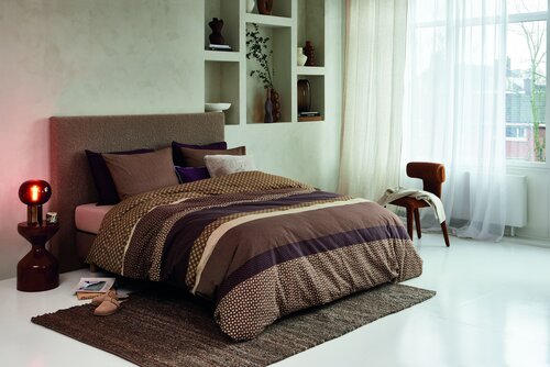 Beddinghouse Beddinghouse Dekbedovertrek Fera Bruin 260x200/220 cm afbeelding