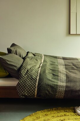 Beddinghouse Dekbedovertrek Fera Groen 260x200/220 cm