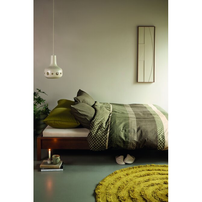 Beddinghouse Dekbedovertrek Fera Groen 260x200/220 cm