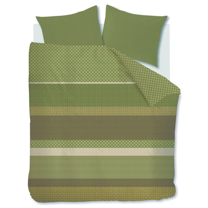 Beddinghouse Dekbedovertrek Fera Groen 260x200/220 cm