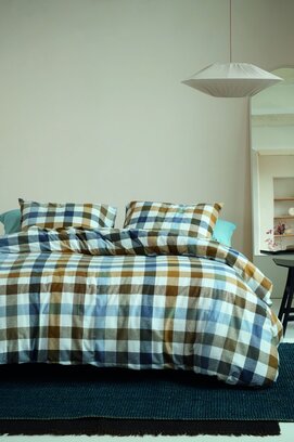 Beddinghouse Dekbedovertrek Sem Blauw 200x200/220 cm