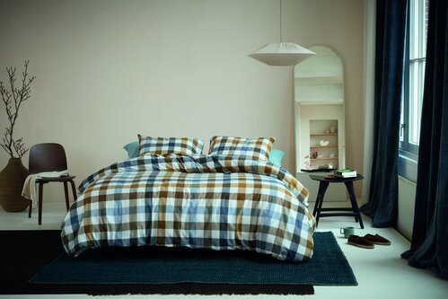 Beddinghouse Beddinghouse Dekbedovertrek Sem Blauw 200x200/220 cm afbeelding