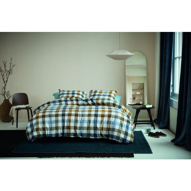 Beddinghouse Dekbedovertrek Sem Blauw 200x200/220 cm Beddinghouse Dekbedovertrek Sem Blauw 200x200/220 cm