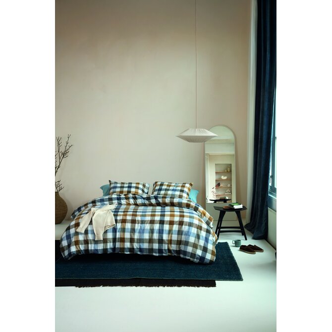 Beddinghouse Dekbedovertrek Sem Blauw 200x200/220 cm Beddinghouse Dekbedovertrek Sem Blauw 200x200/220 cm