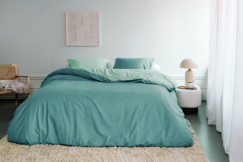 Beddinghouse Beddinghouse Dekbedovertrek Warm Blauw 140x200/220 cm afbeelding