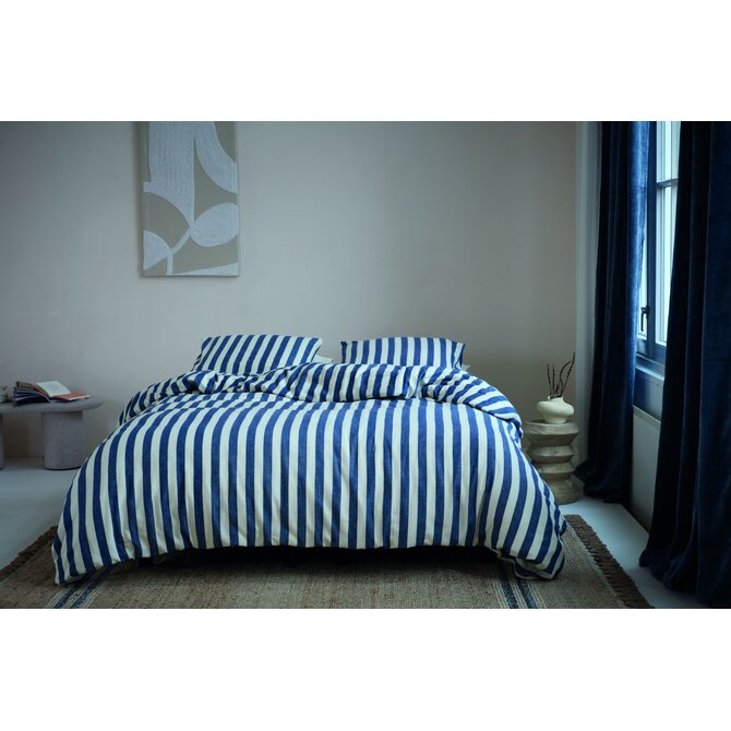 Beddinghouse Dekbedovertrek Jamie Blauw 240x200/220 cm Beddinghouse Dekbedovertrek Jamie Blauw 240x200/220 cm