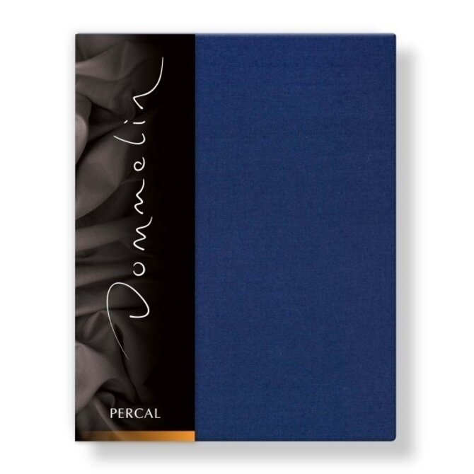 Dommelin Hoeslaken Uni Percal 200TC 524 Navy 140x220/30