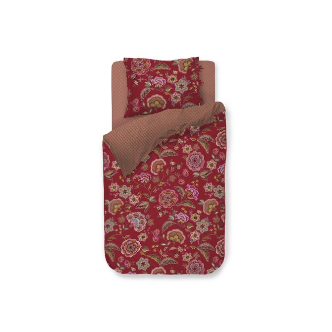 Pip Studio Dekbedovertrek Matata Rood 260x200/220 cm