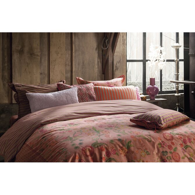 Pip Studio Dekbedovertrek Coco Flower Koraal 260x200/220 cm