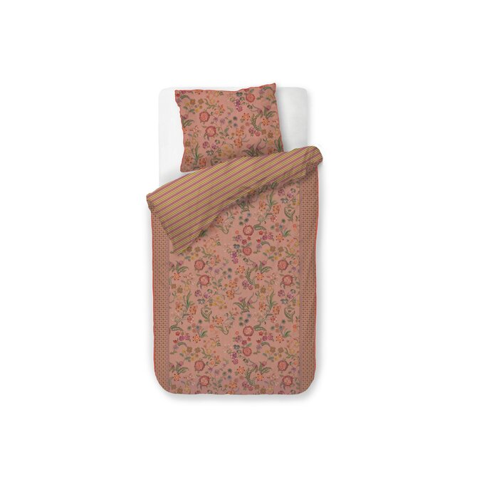 Pip Studio Dekbedovertrek Coco Flower Koraal 140x200/220 cm