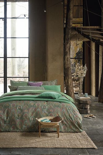 Pip Studio Pip Studio Dekbedovertrek Little Jabali Groen 240x200/220 cm afbeelding
