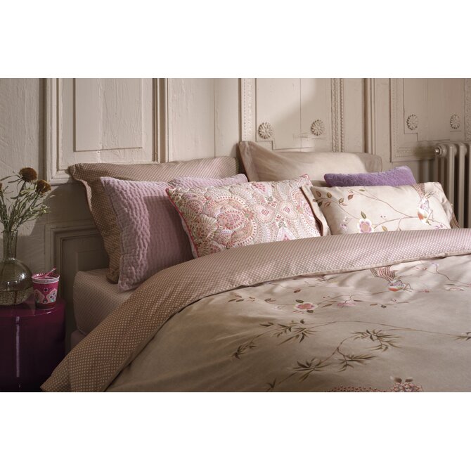Pip Studio Bamboo Blossom dekbedovertrek 240x200/220 Khaki