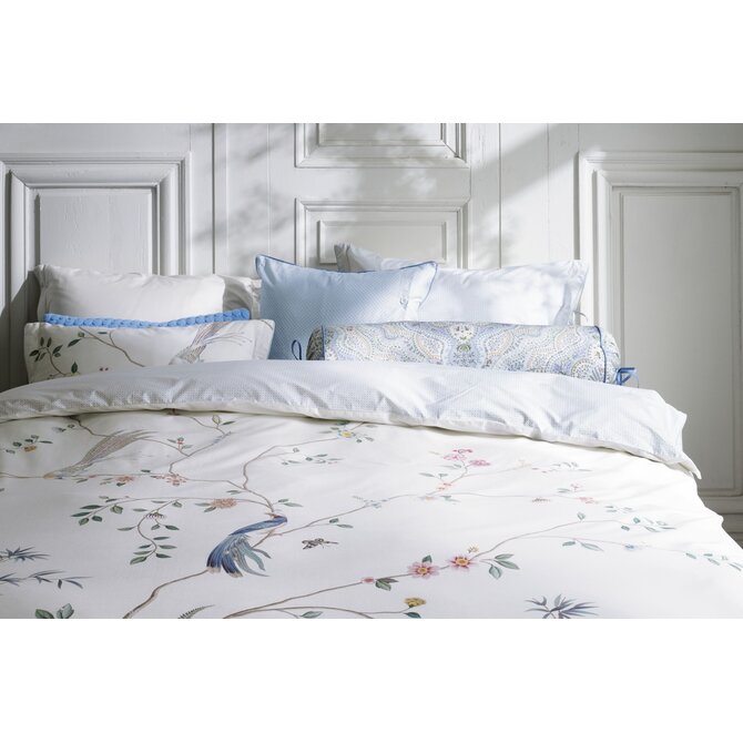 Pip Studio Dekbedovertrek Bamboo Blossom Wit 140x200/220 cm