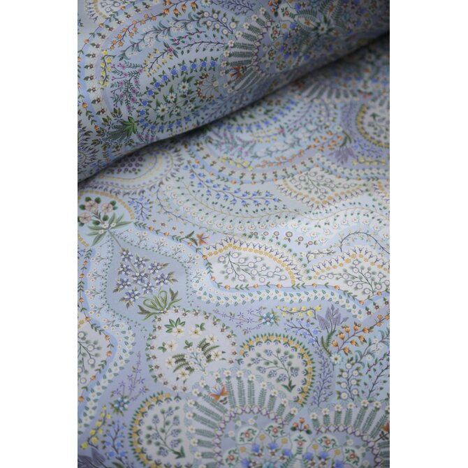 Pip Studio Dekbedovertrek Moon Flower Licht blauw 200x200/220 cm
