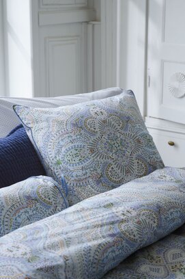 Pip Studio  Moon Flower Square Cushion Licht blauw 53x53 cm