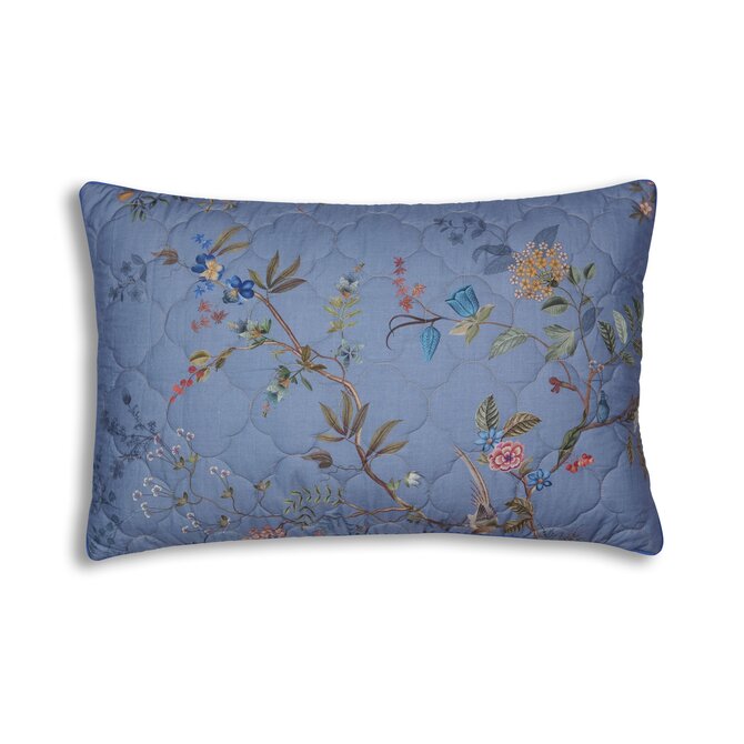 Pip Studio  Bustani Quilted Cushion Blauw 45x70 cm