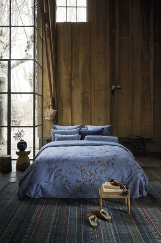 Pip Studio Pip Studio Dekbedovertrek Bustani Blauw 200x200/220 cm afbeelding