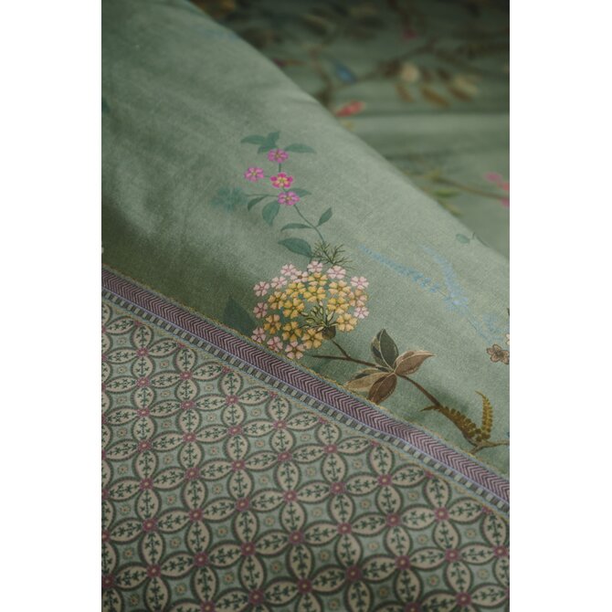 Pip Studio Dekbedovertrek Bustani Groen 200x200/220 cm