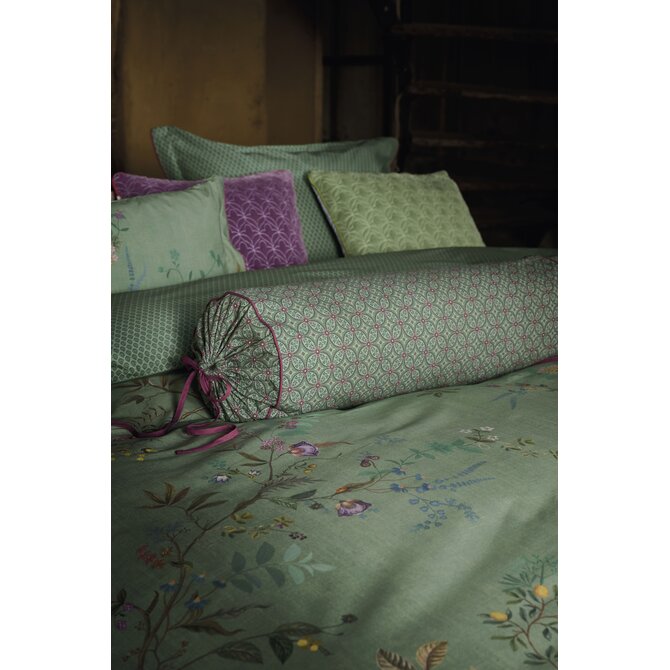 Pip Studio  Bustani Roll Cushion Groen 22x70 cm