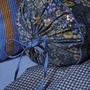 Pip Studio Pip Studio  Tutti i Fiori Cushion Donkerblauw 22x70 cm