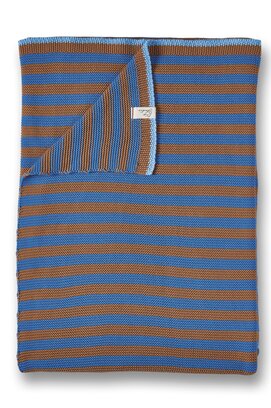 Pip Studio  Bonsoir Stripe Throw Blauw 130x170 cm