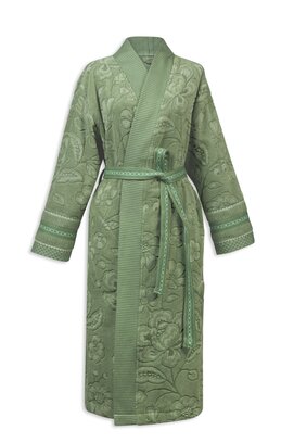 Pip Studio  Jasmin Jacquard Bathrobe Groen XS