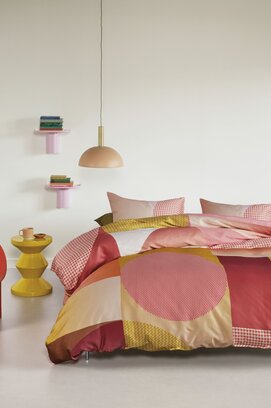 Dutch Design Dekbedovertrek Sunset Boulevard Koraal 200x200/220 cm