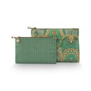 Pip Studio Pip Studio Caryn Cosmetic Bags Combi Jabali Green 26x7.5x18cm/22x1x13cm