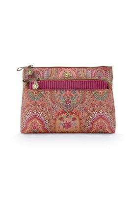 Pip Studio Caryn Cosmetic Bags Combi Jabali Red 26x7.5x18cm/22x1x13cm