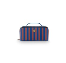 Pip Studio Cyrille Cosmetic Bag Medium Stripe Blue 23.5x11x5x22cm
