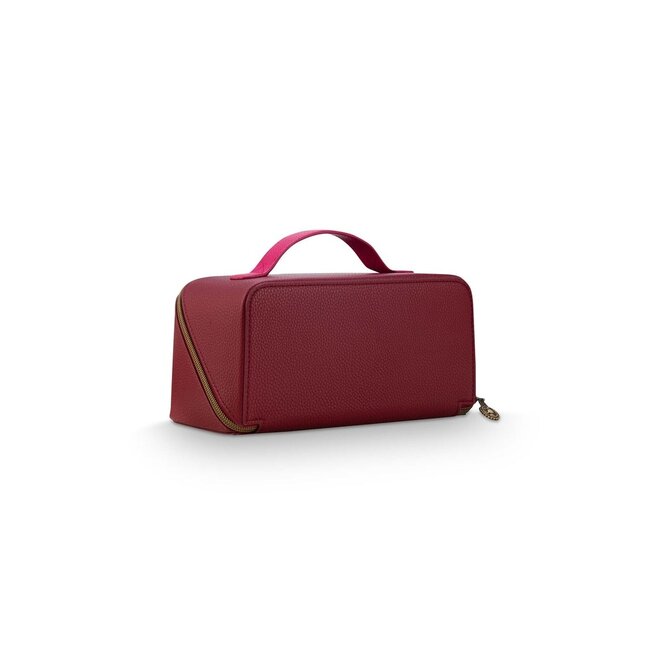 Pip Studio Cyrille Cosmetic Bag Medium Red 23.5x11x5x22cm