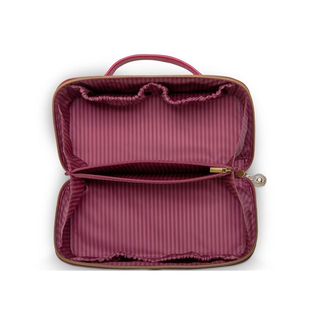 Pip Studio Cyrille Cosmetic Bag Medium Red 23.5x11x5x22cm